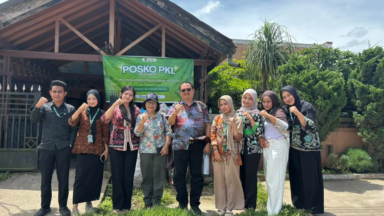 FISIP USU Lepas 103 Mahasiswa Administrasi Publik untuk PKL di Kabupaten Karo, Fokus Dampingi Penyusunan Perdes dan Policy Brief